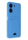 BFS  Xiaomi Redmi 13C Kılıf Kelvin Kartvizitli Silikon - Mavi