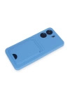 BFS  Xiaomi Redmi 13C Kılıf Kelvin Kartvizitli Silikon - Mavi
