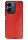 BFS  Xiaomi Redmi 13C Kılıf Loop Deri Silikon - Kırmızı