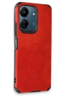BFS  Xiaomi Redmi 13C Kılıf Loop Deri Silikon - Kırmızı