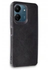 BFS Xiaomi Redmi 13C Kılıf Loop Deri Silikon - Siyah