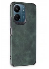 BFS Xiaomi Redmi 13C Kılıf Loop Deri Silikon - Yeşil