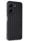 BFS  Xiaomi Redmi 13C Kılıf Petek Silikon Kapak - Siyah