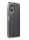 BFS  Xiaomi Redmi 13C Kılıf Razer Lensli Silikon - Gümüş