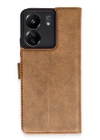 BFS  Xiaomi Redmi 13C Kılıf Trend S Plus Kapaklı Kılıf - Taba