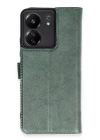 BFS  Xiaomi Redmi 13C Kılıf Trend S Plus Kapaklı Kılıf - Yeşil