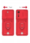 BFS Xiaomi Redmi 13C Kılıf Zuma Kartvizitli Yüzüklü Silikon - Lila