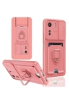 BFS  Xiaomi Redmi 13C Kılıf Zuma Kartvizitli Yüzüklü Silikon - Pembe