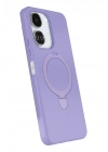 BFS  Xiaomi Redmi 13C Regal Magsafe Standlı Kapak - Lila