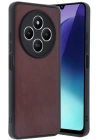 BFS  Xiaomi Redmi 14C Kılıf Aras Deri Kapak - Bordo