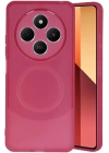 BFS  Xiaomi Redmi 14C Kılıf Maya Karbon Kapak - Bordo
