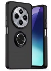 BFS Xiaomi Redmi 14C Kılıf Montreal Yüzüklü Silikon Kapak - Siyah