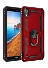 BFS  Xiaomi Redmi 7A Kılıf Sofya Yüzüklü Silikon Kapak - Kırmızı