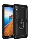 BFS  Xiaomi Redmi 7A Kılıf Sofya Yüzüklü Silikon Kapak - Siyah