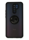 BFS  Xiaomi Redmi 9 Kılıf Montreal Yüzüklü Silikon Kapak - Siyah