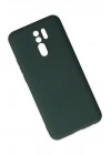 BFS  Xiaomi Redmi 9 Kılıf Nano içi Kadife Silikon - Koyu Yeşil