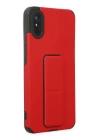 BFS  Xiaomi Redmi 9A Kılıf Mega Standlı Silikon - Kırmızı