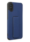 BFS  Xiaomi Redmi 9A Kılıf Mega Standlı Silikon - Mavi