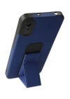 BFS  Xiaomi Redmi 9A Kılıf Mega Standlı Silikon - Mavi