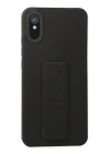 BFS  Xiaomi Redmi 9A Kılıf Mega Standlı Silikon - Siyah