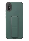 BFS  Xiaomi Redmi 9A Kılıf Mega Standlı Silikon - Yeşil