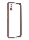 BFS  Xiaomi Redmi 9A Kılıf Miami Şeffaf Silikon - Açık Mor