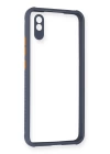 BFS  Xiaomi Redmi 9A Kılıf Miami Şeffaf Silikon - Gri