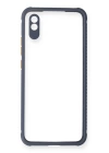 BFS  Xiaomi Redmi 9A Kılıf Miami Şeffaf Silikon - Gri