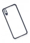 BFS Xiaomi Redmi 9A Kılıf Miami Şeffaf Silikon - Gri