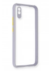 BFS  Xiaomi Redmi 9A Kılıf Miami Şeffaf Silikon - Lila