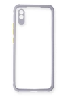 BFS  Xiaomi Redmi 9A Kılıf Miami Şeffaf Silikon - Lila