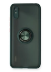 BFS  Xiaomi Redmi 9A Kılıf Montreal Yüzüklü Silikon Kapak - Yeşil
