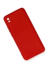 BFS  Xiaomi Redmi 9A Kılıf Nano içi Kadife Silikon - Kırmızı