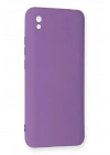 BFS Xiaomi Redmi 9A Kılıf Nano içi Kadife Silikon - Mor