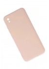 BFS Xiaomi Redmi 9A Kılıf Nano içi Kadife Silikon - Pudra