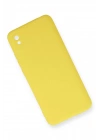 BFS Xiaomi Redmi 9A Kılıf Nano içi Kadife Silikon - Sarı