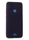 BFS  Xiaomi Redmi 9C Kılıf Kelvin Kartvizitli Silikon - Derin Mor