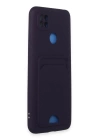 BFS  Xiaomi Redmi 9C Kılıf Kelvin Kartvizitli Silikon - Derin Mor