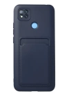BFS  Xiaomi Redmi 9C Kılıf Kelvin Kartvizitli Silikon - Lacivert