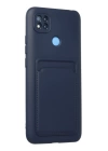 BFS  Xiaomi Redmi 9C Kılıf Kelvin Kartvizitli Silikon - Lacivert