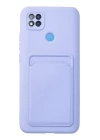BFS  Xiaomi Redmi 9C Kılıf Kelvin Kartvizitli Silikon - Lila