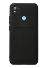 BFS  Xiaomi Redmi 9C Kılıf Kelvin Kartvizitli Silikon - Siyah