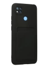 BFS  Xiaomi Redmi 9C Kılıf Kelvin Kartvizitli Silikon - Siyah