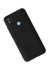 BFS  Xiaomi Redmi 9C Kılıf Kelvin Kartvizitli Silikon - Siyah