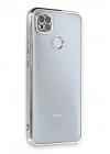 BFS  Xiaomi Redmi 9C Kılıf  Lensli Silikon - Gümüş