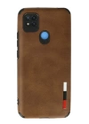 BFS  Xiaomi Redmi 9C Kılıf Loop Deri Silikon - Kahverengi