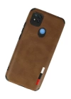 BFS  Xiaomi Redmi 9C Kılıf Loop Deri Silikon - Kahverengi