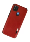 BFS  Xiaomi Redmi 9C Kılıf Loop Deri Silikon - Kırmızı