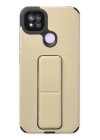 BFS  Xiaomi Redmi 9C Kılıf Mega Standlı Silikon - Gold