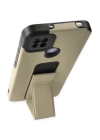 BFS  Xiaomi Redmi 9C Kılıf Mega Standlı Silikon - Gold